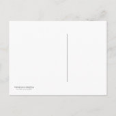 キャンディカラーピンク、オレンジ、紫の日付を保存 案内ポストカード (裏面)