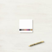 キャンディカラーモーションぼやけストライプデザイン ポストイット (デスク上)