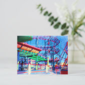 キャンディカラーヴィンテージジェットコースター ポストカード (スタンド正面)