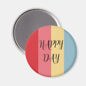 キャンディカラー縦ストライプの マグネット (正面/裏面)