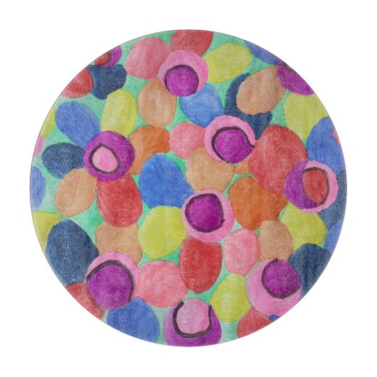 キャンディカラー花切り盤 カッティングボード (正面)