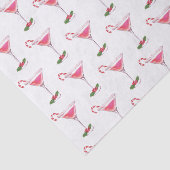 キャンディカンとカクテルパターンクリスマス 薄葉紙 (詳細)