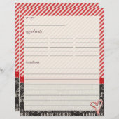 キャンディカンとホットココアレシピインサート (正面/裏面)