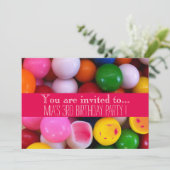 キャンディガムボールキッドの誕生日パーティー 招待状 (スタンド正面)