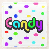 キャンディガラスのコースター ガラスコースター (正面)