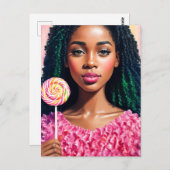 キャンディガールメラニン美しい ポストカード (正面/裏面)