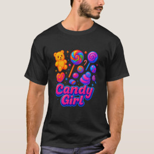 キャンディガール スイート ロリポップわたあめ かわいいTシャツ Tシャツ