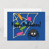 キャンディキャッチャー蜘蛛 | あなただけのテキストを追加 シーズンポストカード (正面/裏面)