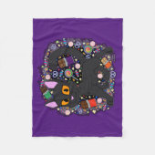 キャンディキャット フリースブランケット (正面)