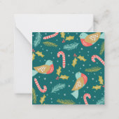 キャンディキャネスホリーパインブッシュバード ノートカード (裏面)