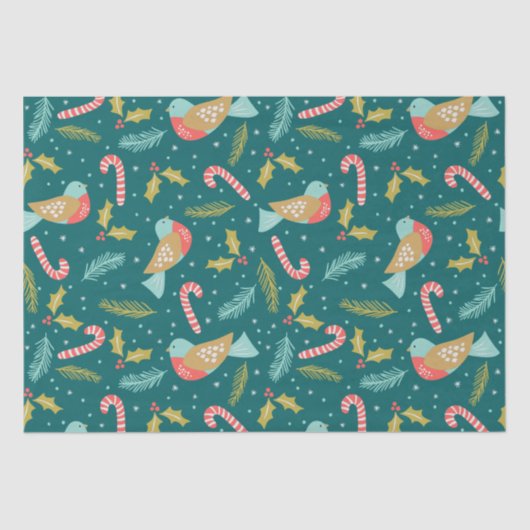 キャンディキャネスホリーパインブッシュバード 薄葉紙 (正面)