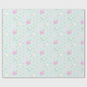 キャンディキャンとオーナメントクリスマスラッピング紙 ラッピングペーパー (フラット)