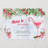 キャンディキャンとカクテルクリスマスホリデー シーズンカード (正面/裏面)