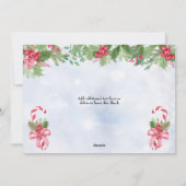 キャンディキャンとカクテルクリスマスホリデー シーズンカード (裏面)