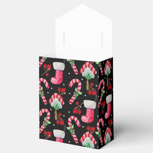 キャンディキャンとクリスマスストッキング フェイバーボックス (オープン)