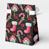 キャンディキャンとクリスマスストッキング フェイバーボックス (裏面サイド)