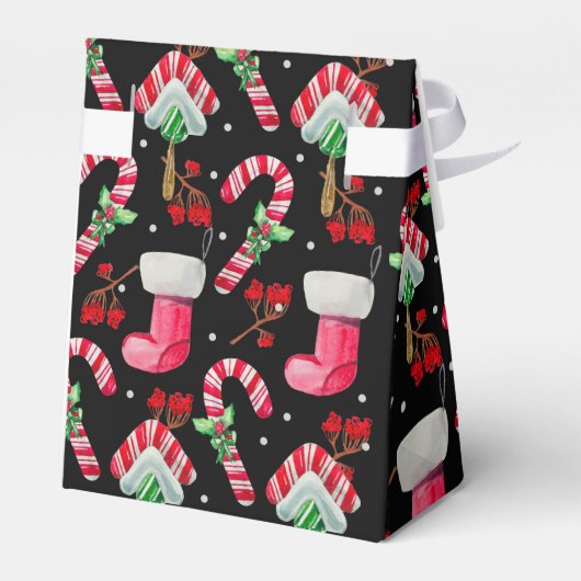 キャンディキャンとクリスマスストッキング フェイバーボックス (裏面サイド)