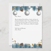 キャンディキャンとポインセチアと交差，クリスマス シーズンカード (裏面)