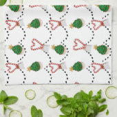 キャンディキャンズとカップケーキ キッチンタオル (折り畳み)