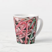 キャンディキャンズとペパーミントクリスマスホリデー カフェラテマグ (右アングル)