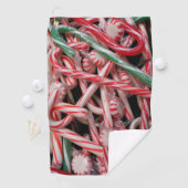 キャンディキャンズとペパーミントクリスマスホリデー ゴルフタオル (インサイチュ)