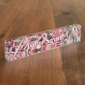 キャンディキャンズとペパーミントクリスマスホリデー デスクネームプレート (側面)