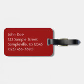 キャンディキャンズとペパーミントクリスマスホリデー ラゲッジタグ (裏面横)