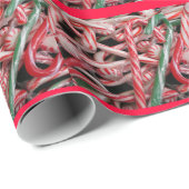 キャンディキャンズとペパーミントクリスマスホリデー ラッピングペーパー (ロールコーナー)