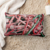 キャンディキャンズとペパーミントクリスマスホリデー ランバークッション (ブランケット)