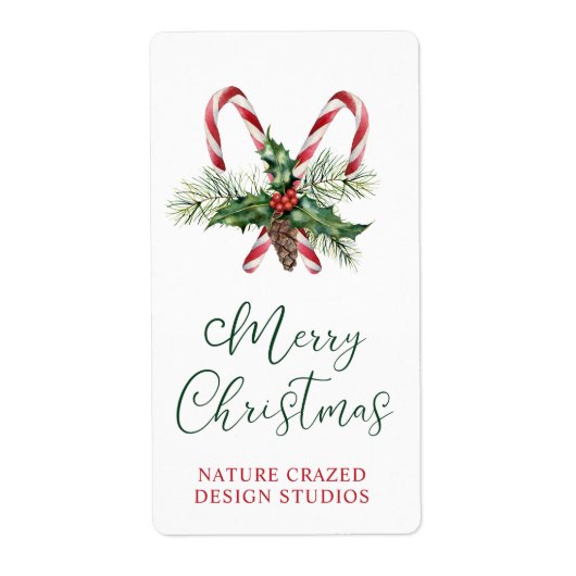 キャンディキャンズカンパニークリスマスギフトタグ ラベル (正面)