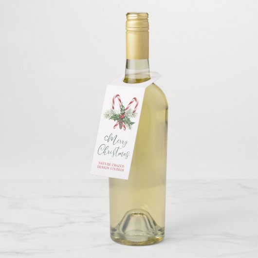 キャンディキャンズカンパニークリスマスボトルハンガーラベル ボトルネックタグ (アングル)