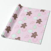 キャンディキャンズクリスマスツリーズオーナメントクリスマス ラッピングペーパー (アンロールド)