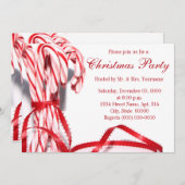 キャンディキャンズクリスマスパーティの招待状 招待状 (正面/裏面)