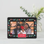 キャンディキャンセスクリスマスフレーム(自分の写真を追加) H シーズンカード (スタンド正面)