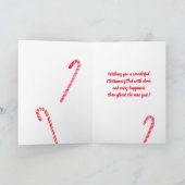 キャンディキャンセスクリスマスホリデーウォーターカラーレッド カード (内部)