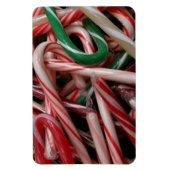 キャンディキャンセスクリスマスホリデーホワイトグリーンと赤 マグネット (縦)