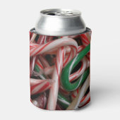 キャンディキャンセスクリスマスホリデーホワイトグリーンと赤 缶クーラー (缶正面)