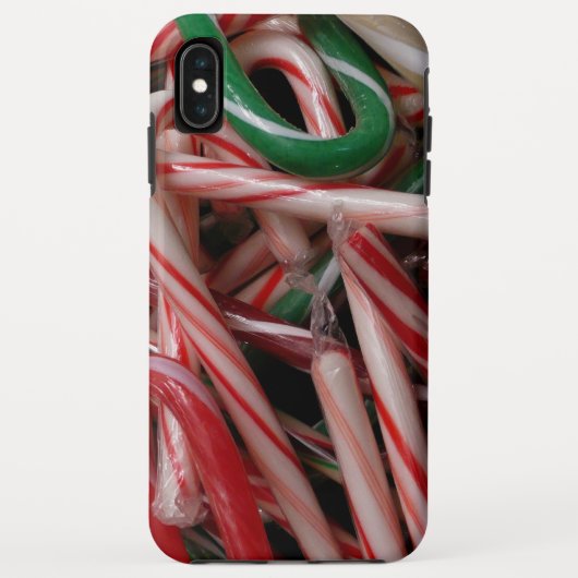 キャンディキャンセスクリスマスホリデーホワイトグリーンと赤 Case-Mate iPhoneケース (裏面)