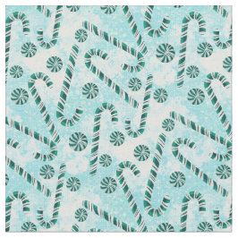 キャンディキャンセペパーミントクリスマス  ファブリック