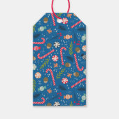 キャンディキャンディと包まれたクリスマスキャンディ ギフトタグ (正面)