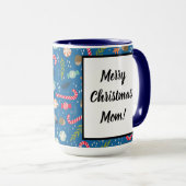 キャンディキャンディと包まれたクリスマスキャンディ マグカップ (正面右)