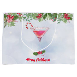 キャンディキャン&カクテルクリスマスホリデーパーティー ラージペーパーバッグ