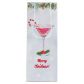キャンディキャン&カクテルクリスマスホリデーパーティー ワインギフトバッグ (正面)