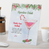 キャンディキャン&カクテルクリスマスホリデーパーティー 台座サイン (インサイチュ)