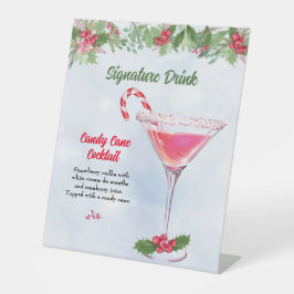 キャンディキャン&カクテルクリスマスホリデーパーティー 台座サイン