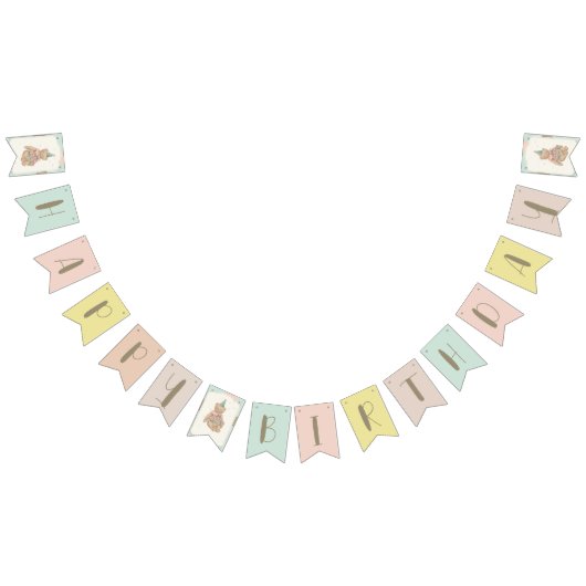 キャンディキュートなクマのバンティングフラグ バンティングフラッグ (全)