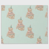 キャンディキュートベアラッピング紙 ラッピングペーパー (フラット)