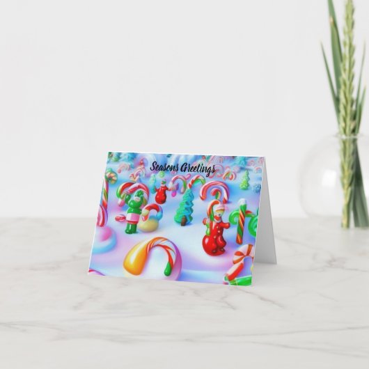 キャンディクリスマスカード カード (正面)