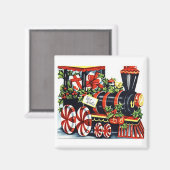 キャンディクリスマストレインヴィンテージ磁石 マグネット (正面/裏面)