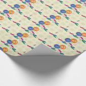 キャンディクリスマスホリデーデザインクリスマス ラッピングペーパー (角)